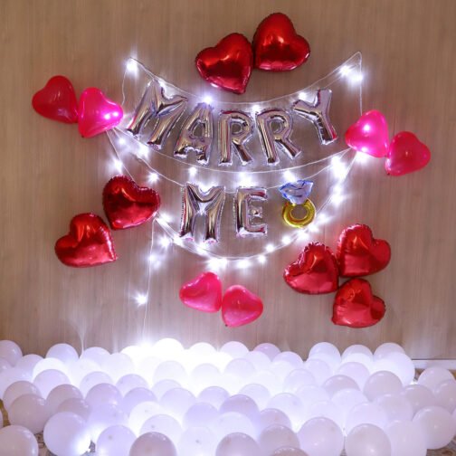 Marry Me Surprise Balloon Decoration