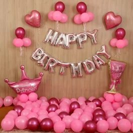 Simple Colorful Hall Birthday Decoration - Birthday Kings